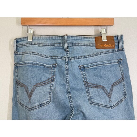 Tc And Co Los Angeles Men's Slim Fit‎ Jeans L30 X W36 Light Blue Denim Pants EUC - Picture 7 of 12